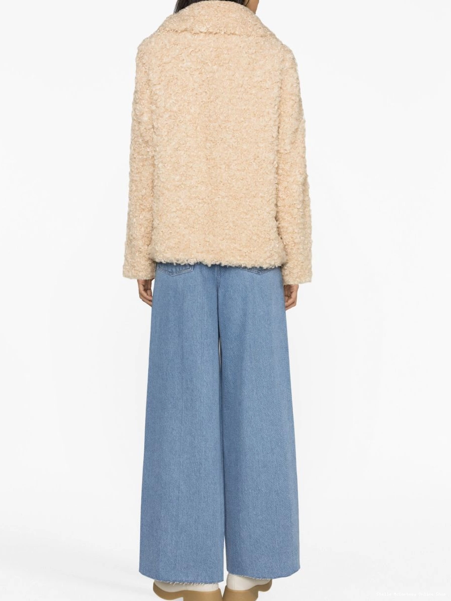 Affordable Women Stella oversized fur-design Teddy McCartney coat 0625